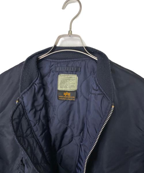 ALPHA INDUSTRIES（アルファインダストリーズ）ALPHA INDUSTRIES ALPHA INDUSTRIES アルファインダストリーズ レプリカ 民間品 MA-1 ボンバージャケット フライトジャケット '97 Excellent Driver PEPSI サイズ:LARGEの古着・服飾アイテム