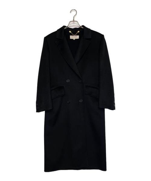 kamanta（カマンタ）Kamanta (カマンタ) Kamanta Loro Piana生地 カシミヤ100 ダブル チェスターコート ブラック サイズ:40の古着・服飾アイテム