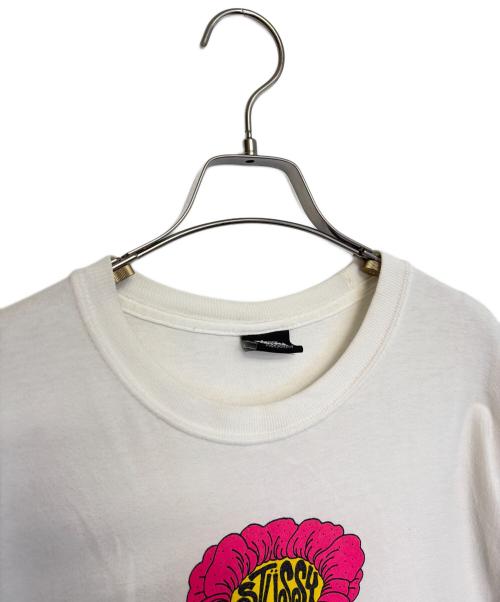 stussy（ステューシー）stussy (ステューシー) 半袖カットソー ホワイト サイズ:Mの古着・服飾アイテム