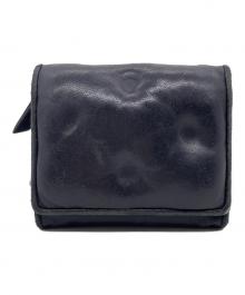 Maison Margiela（メゾンマルジェラ）の古着「Maison Margiela メゾン マルジェラ  Glam Slam グラムスラム ラムレザー ジップウォレット 二つ折り財布 ブラック」｜ブラック