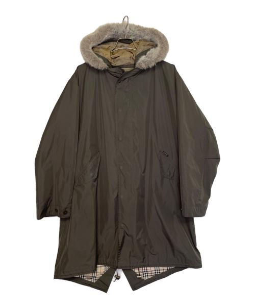 BURBERRY BLACK LABEL（バーバリーブラックレーベル）BURBERRY BLACK LABEL (バーバリーブラックレーベル) BURBERRY BLACK LABEL バーバリーブラックレーベル モッズコート ライナー付 グレー サイズ:Lの古着・服飾アイテム