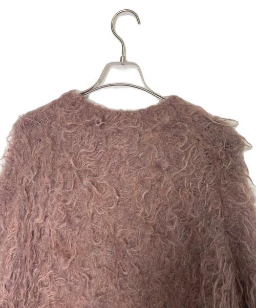 THE TOE（ザ・トゥー）THE TOE (ザ・トゥー) THE TOE ザ・トゥー シャギー オーバー カーディガン パープル サイズ:Mの古着・服飾アイテム