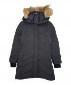 CANADA GOOSEカナダグース）の古着「CANADA GOOSE カナダグース LORETTE PARKA FUSION FIT ロレット パーカ フュージョンフィット ダウンコート コヨーテファー」｜ブラック