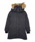CANADA GOOSE（カナダグース）の古着「CANADA GOOSE カナダグース LORETTE PARKA FUSION FIT ロレット パーカ フュージョンフィット ダウンコート コヨーテファー」｜ブラック