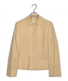 GUCCI（グッチ）の古着「GUCCI グッチ 96年 トムフォード期 ZAMASPORT期 テーラードジャケット ジップアップ ショートジャケット 」｜ベージュ