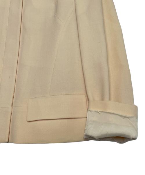 GUCCI（グッチ）GUCCI (グッチ) GUCCI グッチ 96年 トムフォード期 ZAMASPORT期 テーラードジャケット ジップアップ ショートジャケット  ベージュ サイズ:40の古着・服飾アイテム