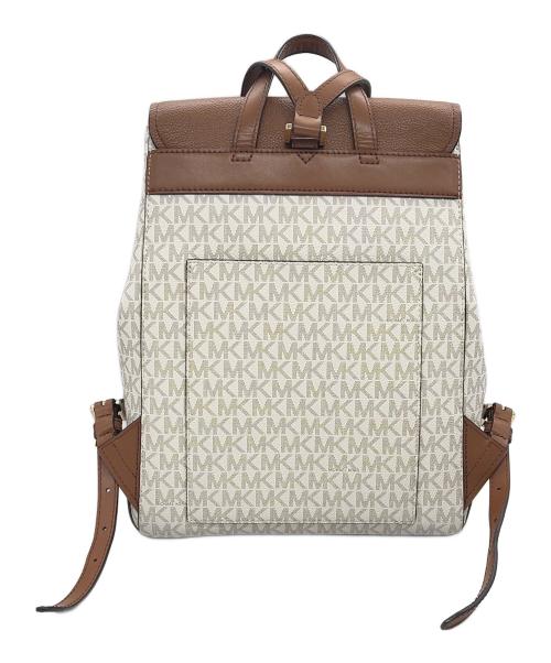 MICHAEL KORS（マイケルコース）MICHAEL KORS (マイケルコース) リュック ホワイト×ブラウンの古着・服飾アイテム