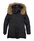 Pyrenexピレネックス）の古着「Pyrenex ピレネックス BORDEAUX Logo Down Jacket ボルドー ロゴ ダウンジャケット W17P1」｜ブラック