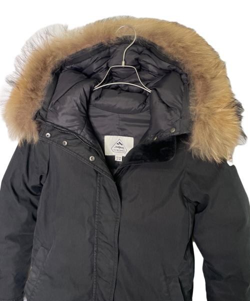 Pyrenex（ピレネックス）Pyrenex (ピレネックス) Pyrenex ピレネックス BORDEAUX Logo Down Jacket ボルドー ロゴ ダウンジャケット W17P1 ブラック サイズ:JP36 - FR34の古着・服飾アイテム