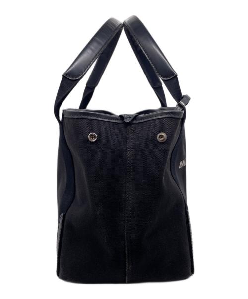 BALENCIAGA（バレンシアガ）BALENCIAGA (バレンシアガ) BALENCIAGA バレンシアガ ネイビーカバスS ロゴ トート ハンドバッグ ブラックの古着・服飾アイテム