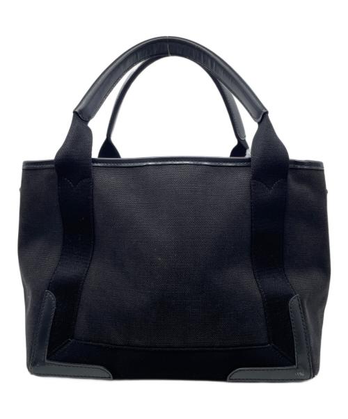 BALENCIAGA（バレンシアガ）BALENCIAGA (バレンシアガ) BALENCIAGA バレンシアガ ネイビーカバスS ロゴ トート ハンドバッグ ブラックの古着・服飾アイテム