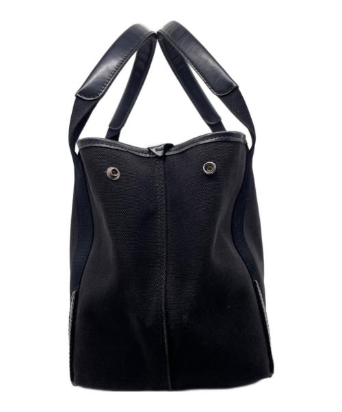 BALENCIAGA（バレンシアガ）BALENCIAGA (バレンシアガ) BALENCIAGA バレンシアガ ネイビーカバスS ロゴ トート ハンドバッグ ブラックの古着・服飾アイテム