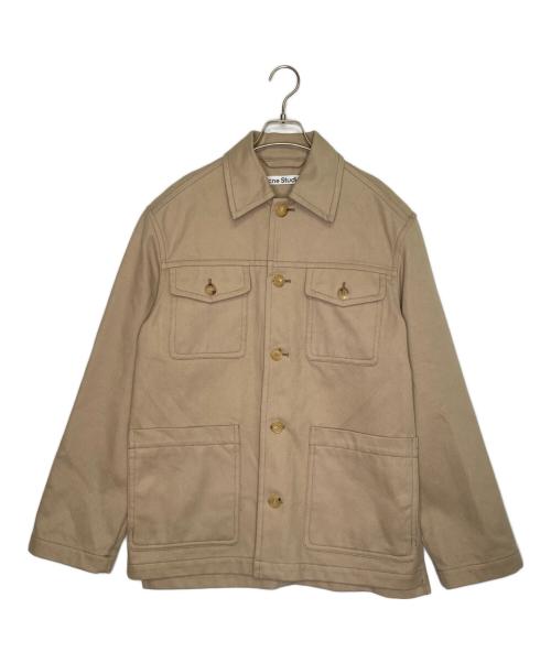 Acne studios（アクネ ストゥディオズ）Acne studios (アクネ ストゥディオズ) Acne Studios アクネ ストゥディオズ 近年モデル コットンツイル CPOジャケット ワークジャケット アウター カーキ サイズ:46の古着・服飾アイテム