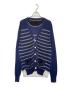 sacai（サカイ）の古着「sacai サカイ 2013SS Vネック ボーダー カーディガン 薄手」｜ネイビー
