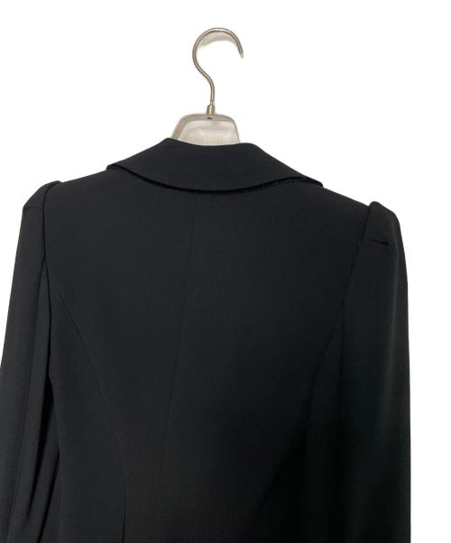 EMPORIO ARMANI（エンポリオ アルマーニ）EMPORIO ARMANI EMPORIO ARMANI エンポリオ アルマーニ 2009-10AW ベロア切り替え 3ボタン パンツスーツ セットアップ ブラック サイズ:TG. 36 / IT 36（日本サイズ7号・S相当）の古着・服飾アイテム
