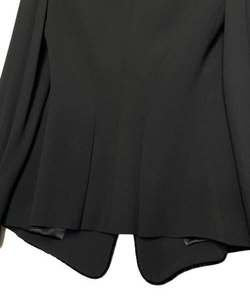 EMPORIO ARMANI（エンポリオ アルマーニ）EMPORIO ARMANI EMPORIO ARMANI エンポリオ アルマーニ 2009-10AW ベロア切り替え 3ボタン パンツスーツ セットアップ ブラック サイズ:TG. 36 / IT 36（日本サイズ7号・S相当）の古着・服飾アイテム