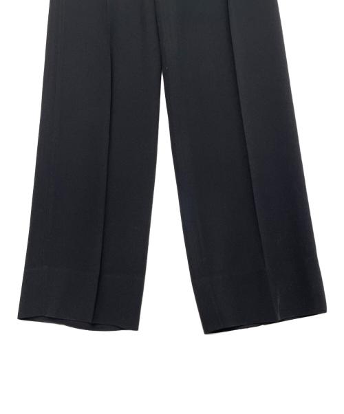 EMPORIO ARMANI（エンポリオ アルマーニ）EMPORIO ARMANI EMPORIO ARMANI エンポリオ アルマーニ 2009-10AW ベロア切り替え 3ボタン パンツスーツ セットアップ ブラック サイズ:TG. 36 / IT 36（日本サイズ7号・S相当）の古着・服飾アイテム