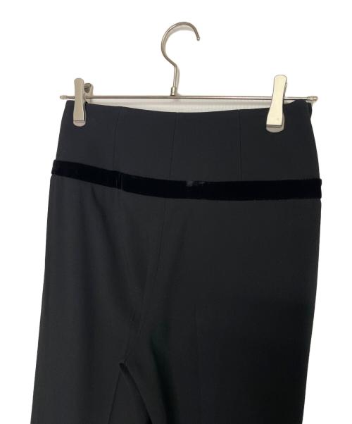 EMPORIO ARMANI（エンポリオ アルマーニ）EMPORIO ARMANI EMPORIO ARMANI エンポリオ アルマーニ 2009-10AW ベロア切り替え 3ボタン パンツスーツ セットアップ ブラック サイズ:TG. 36 / IT 36（日本サイズ7号・S相当）の古着・服飾アイテム