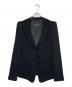 EMPORIO ARMANI EMPORIO ARMANI エンポリオ アルマーニ 2009-10AW ベロア切り替え 3ボタン パンツスーツ セットアップ ブラック サイズ:TG. 36 / IT 36（日本サイズ7号・S相当）：8000円