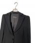 中古・古着 EMPORIO ARMANI EMPORIO ARMANI エンポリオ アルマーニ 2009-10AW ベロア切り替え 3ボタン パンツスーツ セットアップ ブラック サイズ:TG. 36 / IT 36（日本サイズ7号・S相当）：8000円