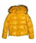 Carhartt WIP（カーハート ワーク イン プログレス）の古着「Carhartt WIP カーハート ダブリューアイピー SOFILETA生地 フードファー付き シャイニーダウン 光沢 ダウンジャケット イエロー」｜イエロー