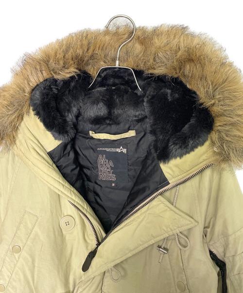 ALPHA INDUSTRIES（アルファインダストリーズ）ALPHA INDUSTRIES (アルファインダストリーズ) ALPHA INDUSTRIES アルファ N-3B フライトジャケット 22093-016 ベージュ M カーキ サイズ:Mの古着・服飾アイテム