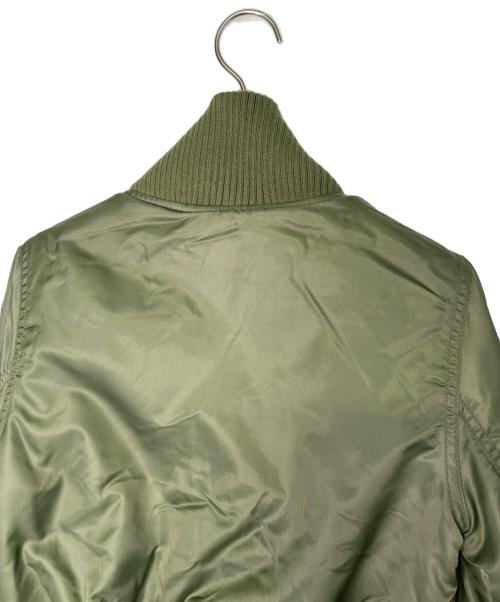 ALPHA INDUSTRIES（アルファインダストリーズ）ALPHA INDUSTRIES (アルファインダストリーズ) ALPHA INDUSTRIES アルファ インダストリーズ 00's MA-1 ショート丈 ロングリブ 22096-021 オリーブ サイズ:Sの古着・服飾アイテム