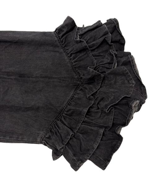DIAMOND DENIM&LEATHER（ダイヤモンド デニム アンド レザー）DIAMOND DENIM&LEATHER (ダイヤモンド デニム アンド レザー) デニムスカート ブラック サイズ:10の古着・服飾アイテム