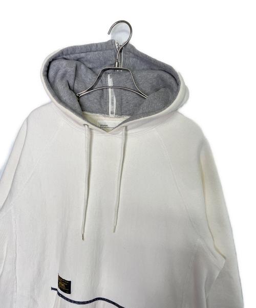 WTAPS（ダブルタップス）WTAPS WTAPS ダブルタップス 12AW YOU ARE MY SUNSHINE HELLWEEK SWEATER SWEAT. COTTON ヘルウィーク プルオーバー スウェットパーカー ホワイト×グレー サイズ:Lの古着・服飾アイテム