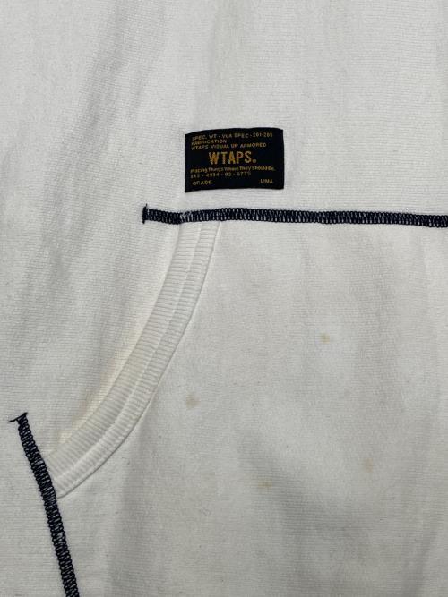 WTAPS（ダブルタップス）WTAPS WTAPS ダブルタップス 12AW YOU ARE MY SUNSHINE HELLWEEK SWEATER SWEAT. COTTON ヘルウィーク プルオーバー スウェットパーカー ホワイト×グレー サイズ:Lの古着・服飾アイテム