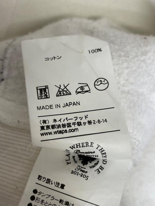WTAPS（ダブルタップス）WTAPS WTAPS ダブルタップス 12AW YOU ARE MY SUNSHINE HELLWEEK SWEATER SWEAT. COTTON ヘルウィーク プルオーバー スウェットパーカー ホワイト×グレー サイズ:Lの古着・服飾アイテム