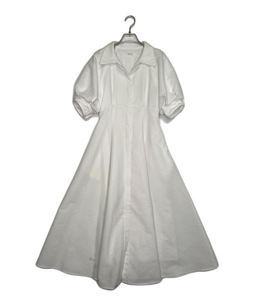 HER LIP TO（ハーリップトゥ）HER LIP TO (ハーリップトゥ) Her lip to ハーリップトゥ Vienna Volume Sleeve Shirt Dress ヴィエナ ボリュームスリーブ シャツドレス ワンピース ホワイト ホワイト サイズ:Sの古着・服飾アイテム