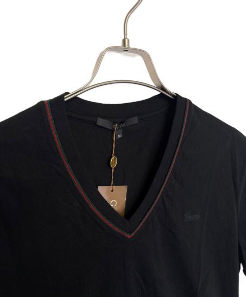 GUCCI（グッチ）GUCCI (グッチ) 半袖カットソー ブラック サイズ:Mの古着・服飾アイテム