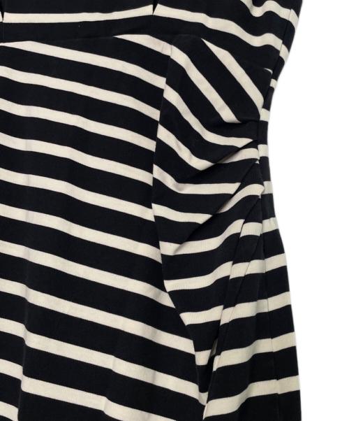 HER LIP TO（ハーリップトゥ）HER LIP TO (ハーリップトゥ) HER LIP TO ハーリップトゥ Tribeca Jersey Dress トライベッカ ジャージ ドレス ボーダー ノースリーブ マキシワンピース スリット入り ブラック×ホワイト サイズ:Sの古着・服飾アイテム
