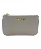 GUCCIグッチ）の古着「スクリプトコインケース」｜ベージュ