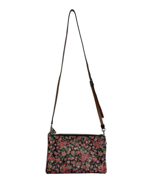 COACH（コーチ）COACH (コーチ) ショルダーバッグ ブラック×ピンクの古着・服飾アイテム