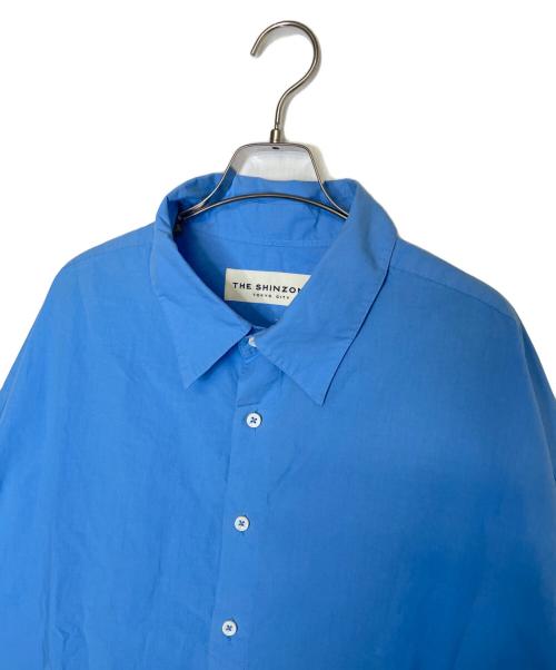 THE SHINZONE（ザ シンゾーン）THE SHINZONE (ザ シンゾーン) THE SHINZONE ザ シンゾーン WINDY SHIRT ウィンディシャツ 長袖シャツ ブルー ブルー サイズ:Fの古着・服飾アイテム