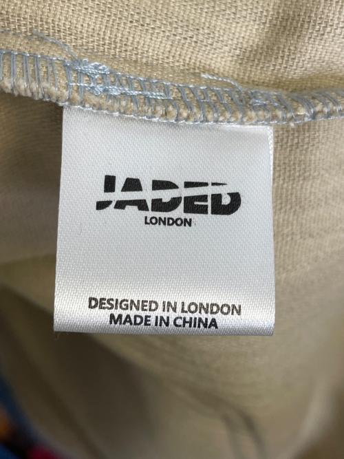 Jaded London（ジェイデッドロンドン）Jaded London (ジェイデッドロンドン) Jaded London ジェイデッドロンドン パッチワーク デニムジャケット インディゴ×カーキ サイズ:XLの古着・服飾アイテム