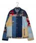 Jaded London（ジェイデッドロンドン）の古着「Jaded London ジェイデッドロンドン パッチワーク デニムジャケット」｜インディゴ×カーキ