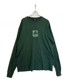 X-LARGE（エクストララージ）の古着「長袖カットソー」｜グリーン