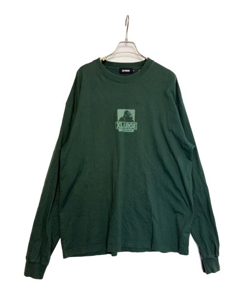 X-LARGE（エクストララージ）X-LARGE (エクストララージ) 長袖カットソー グリーン サイズ:XLの古着・服飾アイテム