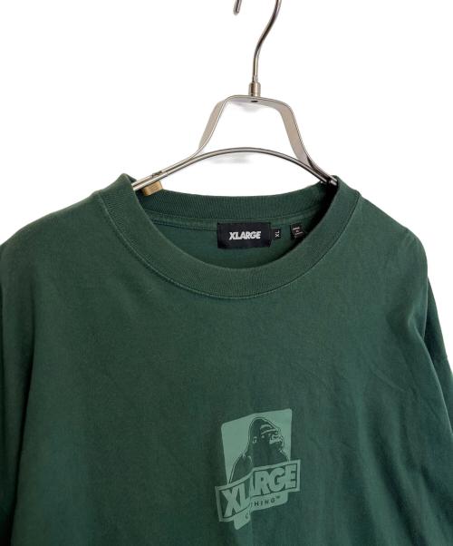 X-LARGE（エクストララージ）X-LARGE (エクストララージ) 長袖カットソー グリーン サイズ:XLの古着・服飾アイテム