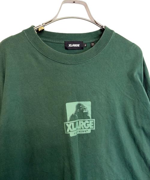 X-LARGE（エクストララージ）X-LARGE (エクストララージ) 長袖カットソー グリーン サイズ:XLの古着・服飾アイテム