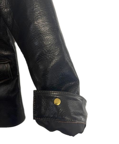 LEATHER BOMU（レザーボム）LEATHER BOMU (レザーボム) レザージャケット ブラック サイズ:Mの古着・服飾アイテム