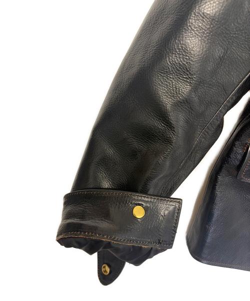 LEATHER BOMU（レザーボム）LEATHER BOMU (レザーボム) レザージャケット ブラック サイズ:Mの古着・服飾アイテム