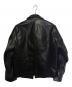 LEATHER BOMU (レザーボム) レザージャケット ブラック サイズ:M：15000円