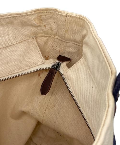 POLO RALPH LAUREN（ポロ・ラルフローレン）POLO RALPH LAUREN (ポロ・ラルフローレン) POLO RALPH LAUREN ポロ ラルフローレン ビッグポニー ナンバリング 3 キャンバス トートバッグ ベージュの古着・服飾アイテム