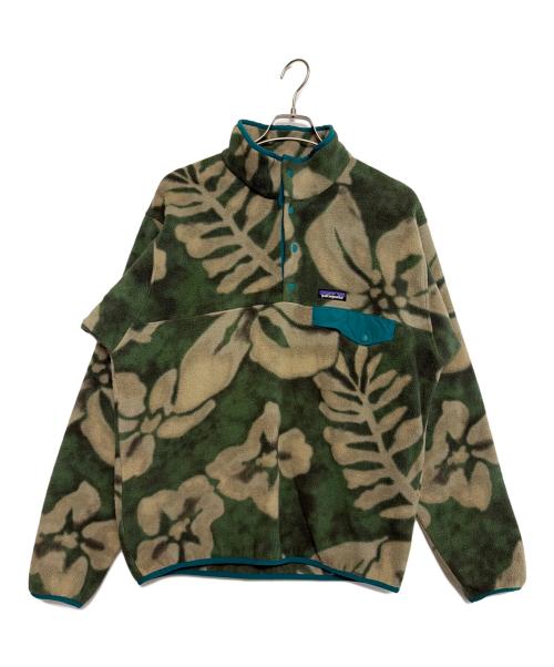 Patagonia（パタゴニア）Patagonia (パタゴニア) フリースジャケット グリーン×ベージュ サイズ:Mの古着・服飾アイテム