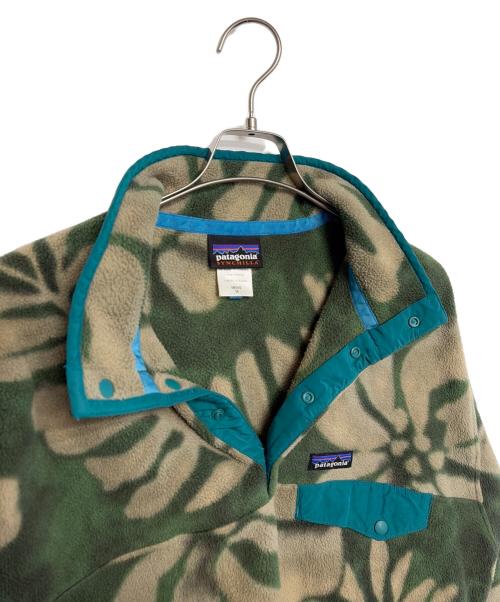 Patagonia（パタゴニア）Patagonia (パタゴニア) フリースジャケット グリーン×ベージュ サイズ:Mの古着・服飾アイテム