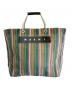 MARNI（マルニ）の古着「フラワーカフェトートバッグ」｜ピンク×ネイビー
